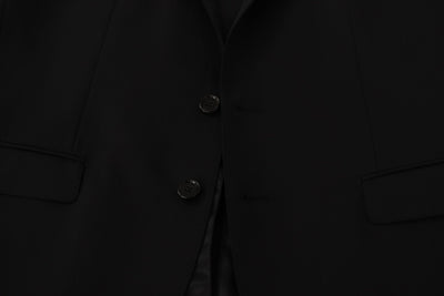 Dolce & Gabbana Schwarze einreihige Jacke MARTINI Blazer
