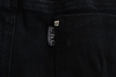 Costume National Schwarze Slim Fit Denim-Jeans aus Baumwolle