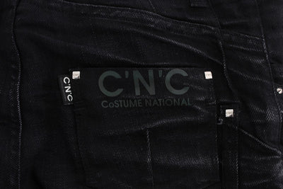 Costume National Schwarze Baumwolle Slouchy Slims Fit Jeans