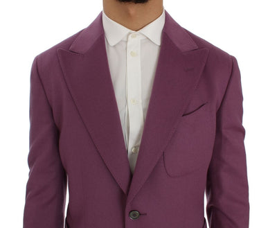 Dolce & Gabbana Lila Kaschmir Slim Fit Blazer Jacke