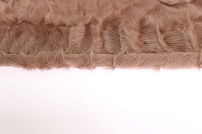 Dolce & Gabbana Beige Wildleder Xiangao Pelz Ellenbogenhandschuhe