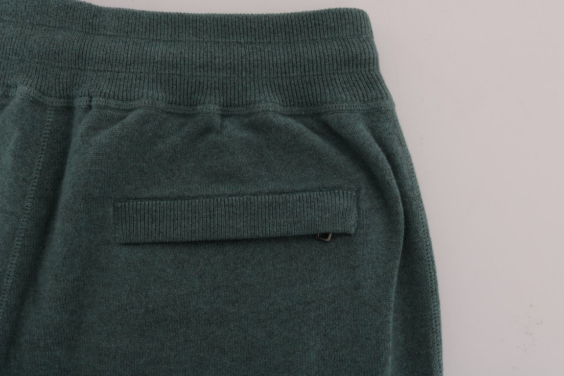 Dolce & Gabbana Grüne Kaschmir-Trainingshosen