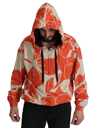 Dolce & Gabbana Multicolor Floral Pullover mit Kapuze