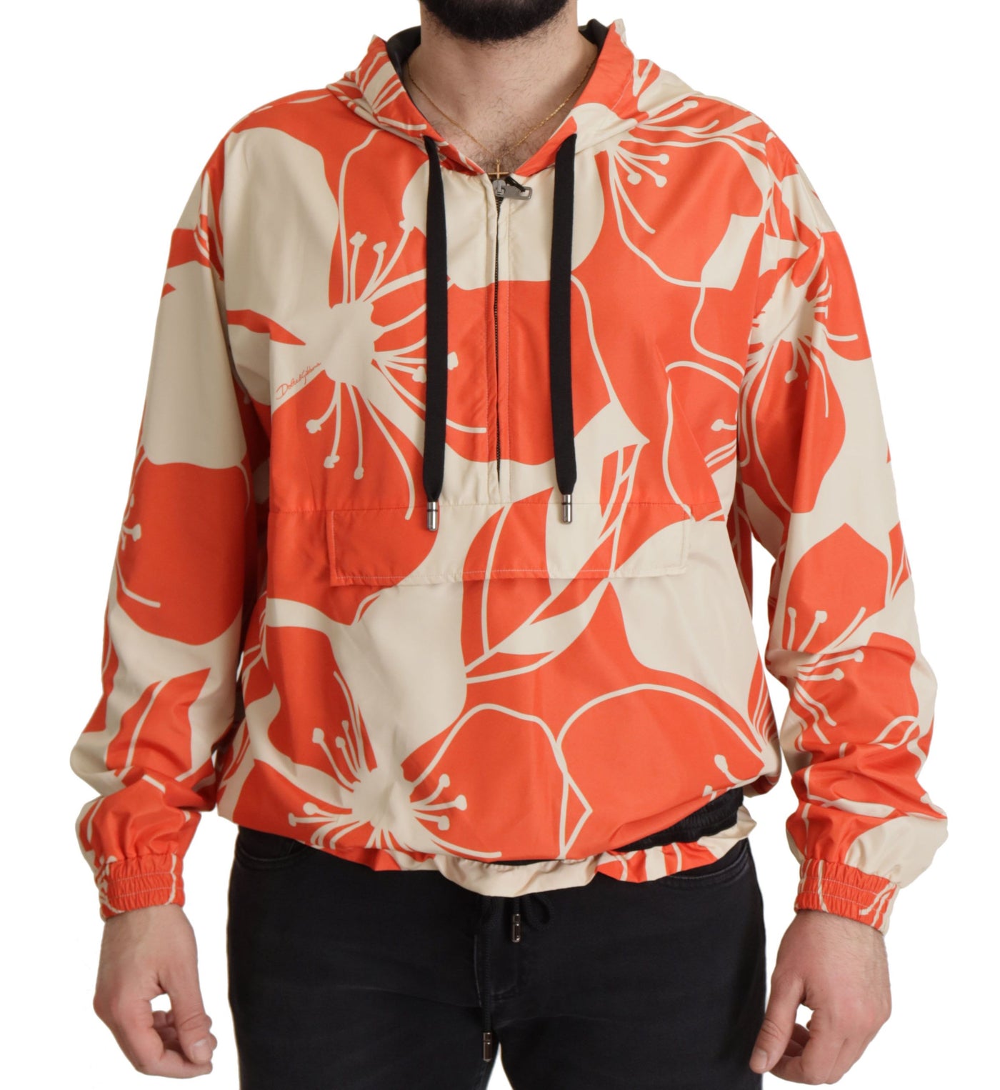 Dolce & Gabbana Multicolor Floral Pullover mit Kapuze