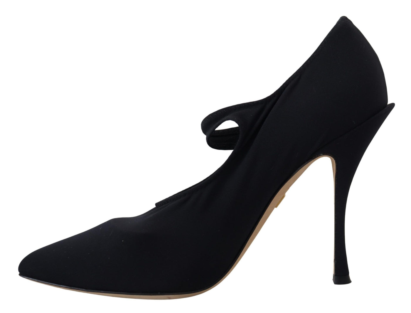 Dolce & Gabbana Schwarze Socken Stretch Crystal Pumps Schuhe