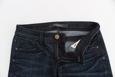 Ermanno Scervino Blaue Slim Jeans Denim-Hosen Skinny Leg Stretch