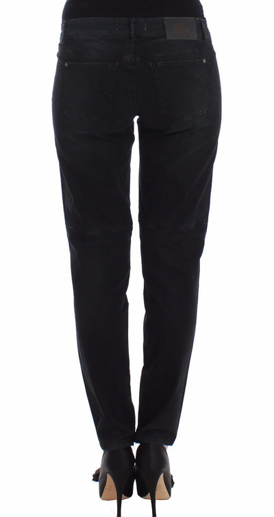 Ermanno Scervino Blaue Slim Jeans Denim-Hosen Skinny Leg Straight