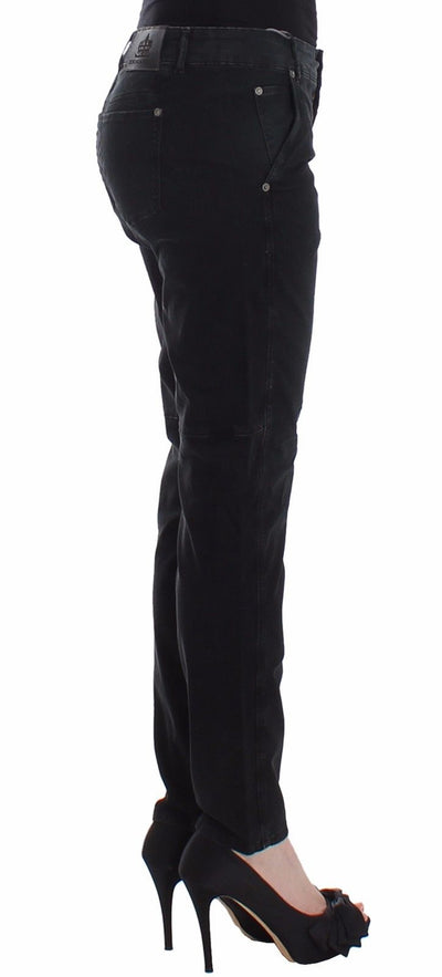 Ermanno Scervino Blaue Slim Jeans Denim-Hosen Skinny Leg Straight