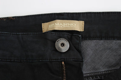 Ermanno Scervino Blaue Slim Jeans Denim-Hosen Skinny Leg Straight