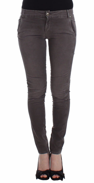 Ermanno Scervino Graue Slim Jeans Denim-Hosen Skinny Leg Stretch