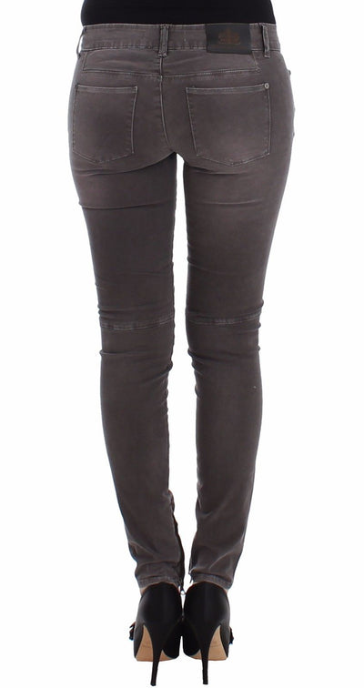 Ermanno Scervino Graue Slim Jeans Denim-Hosen Skinny Leg Stretch