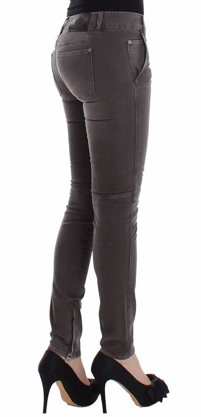 Ermanno Scervino Graue Slim Jeans Denim-Hosen Skinny Leg Stretch