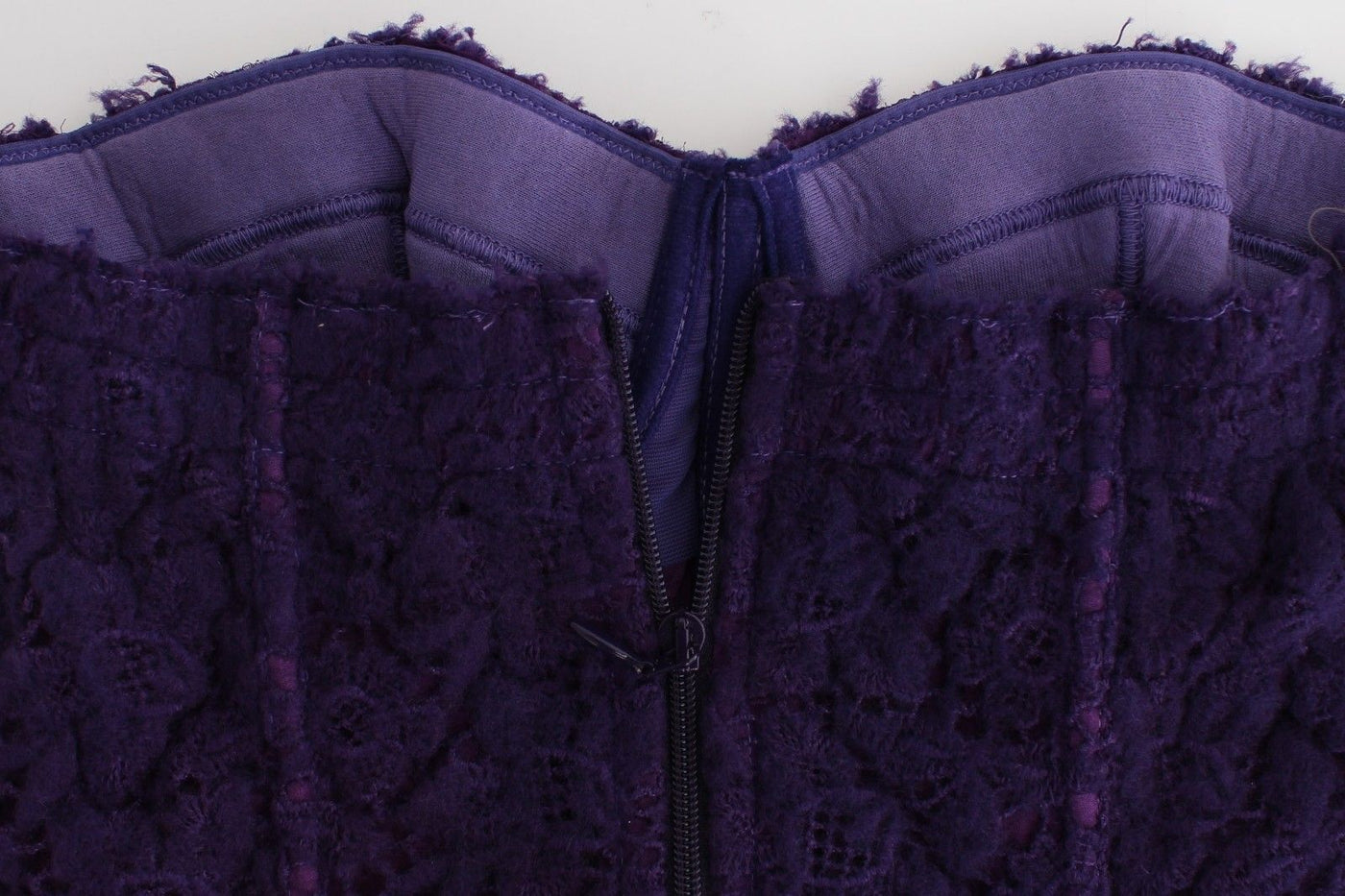 Ermanno Scervino Dessous Lila Korsett Bustier Top Florale Spitze