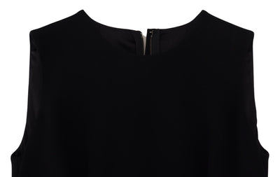 Dolce & Gabbana Schwarzes Kleid Etuikleid aus Viskose