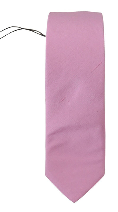 Daniele Alessandrini Rosa Klassische Herrenkrawatte Accessoire Seidenkrawatte