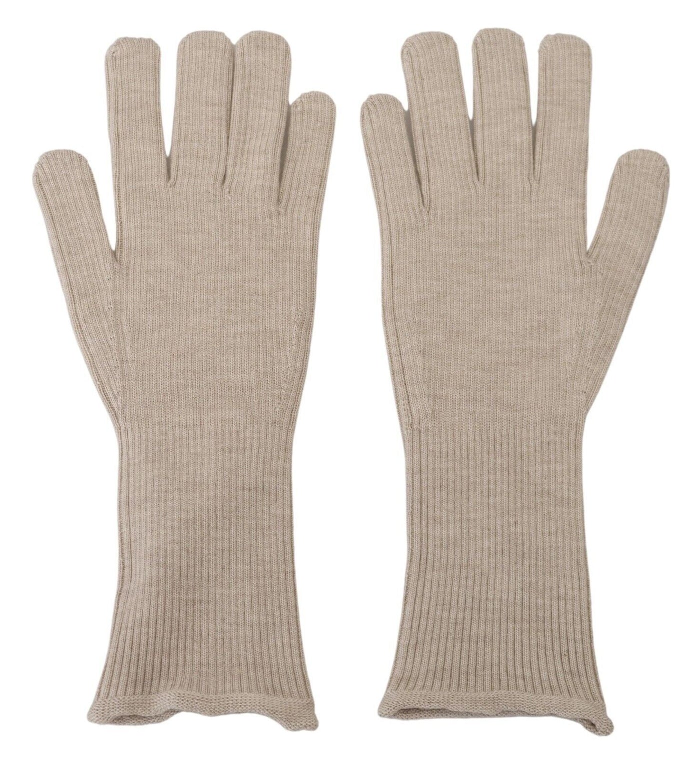Dolce & Gabbana Elfenbeinfarbene Kaschmir Seidenhandschuhe Mitten Herrenhandschuhe