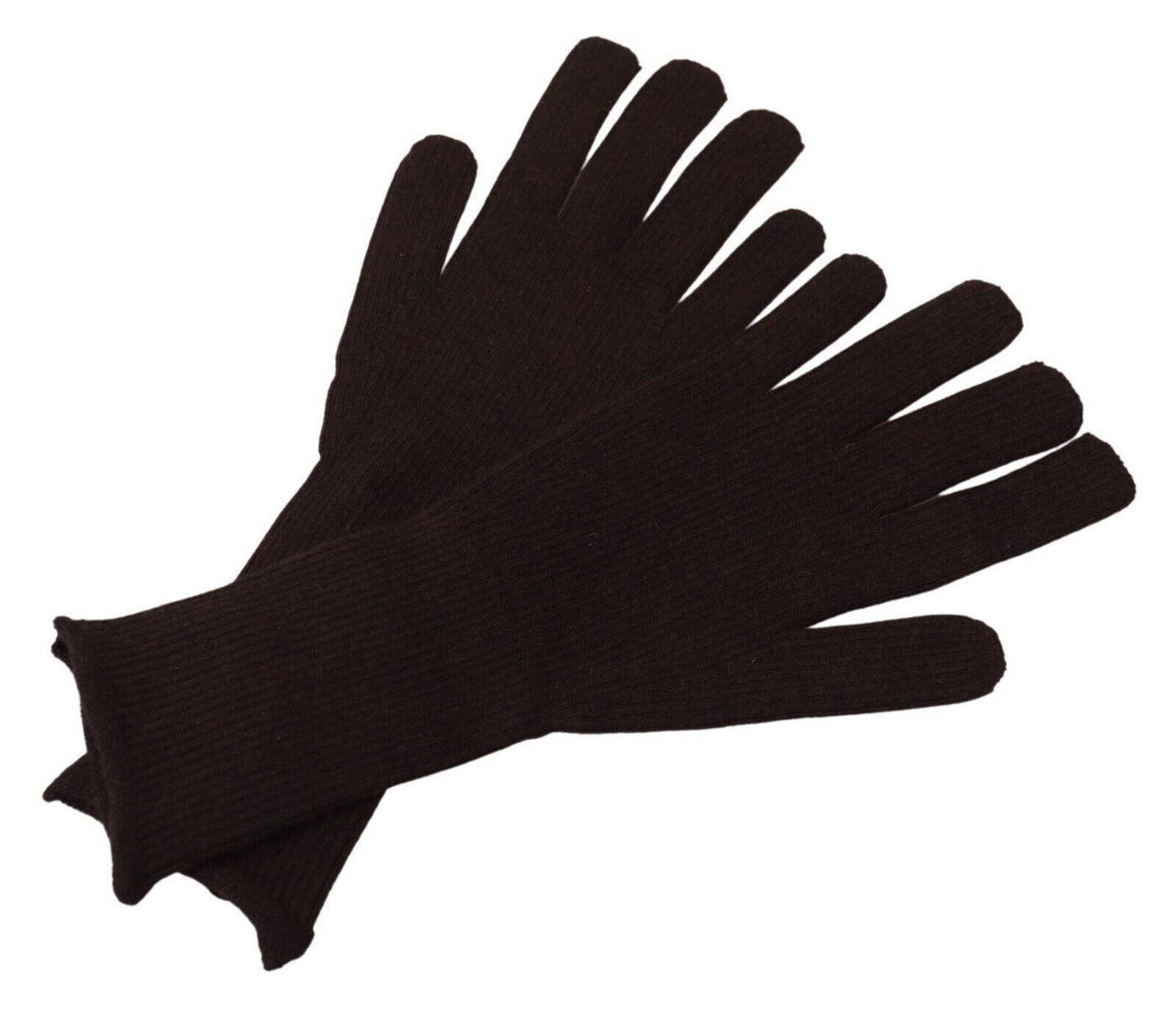 Dolce & Gabbana Braun Kaschmir Seide Hände Mitten Herrenhandschuhe