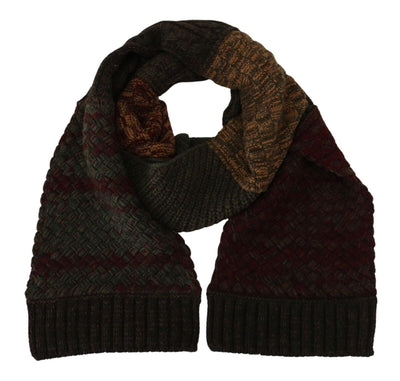 Dolce & Gabbana Multicolor gestrickt Männer Hals Wrap Schal Schal