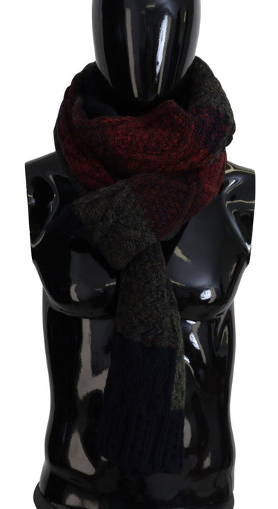 Dolce & Gabbana Multicolor gestrickt Männer Hals Wrap Schal Schal
