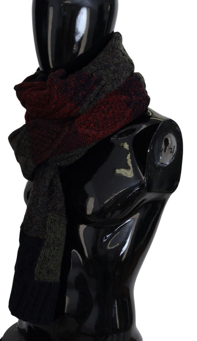 Dolce & Gabbana Multicolor gestrickt Männer Hals Wrap Schal Schal