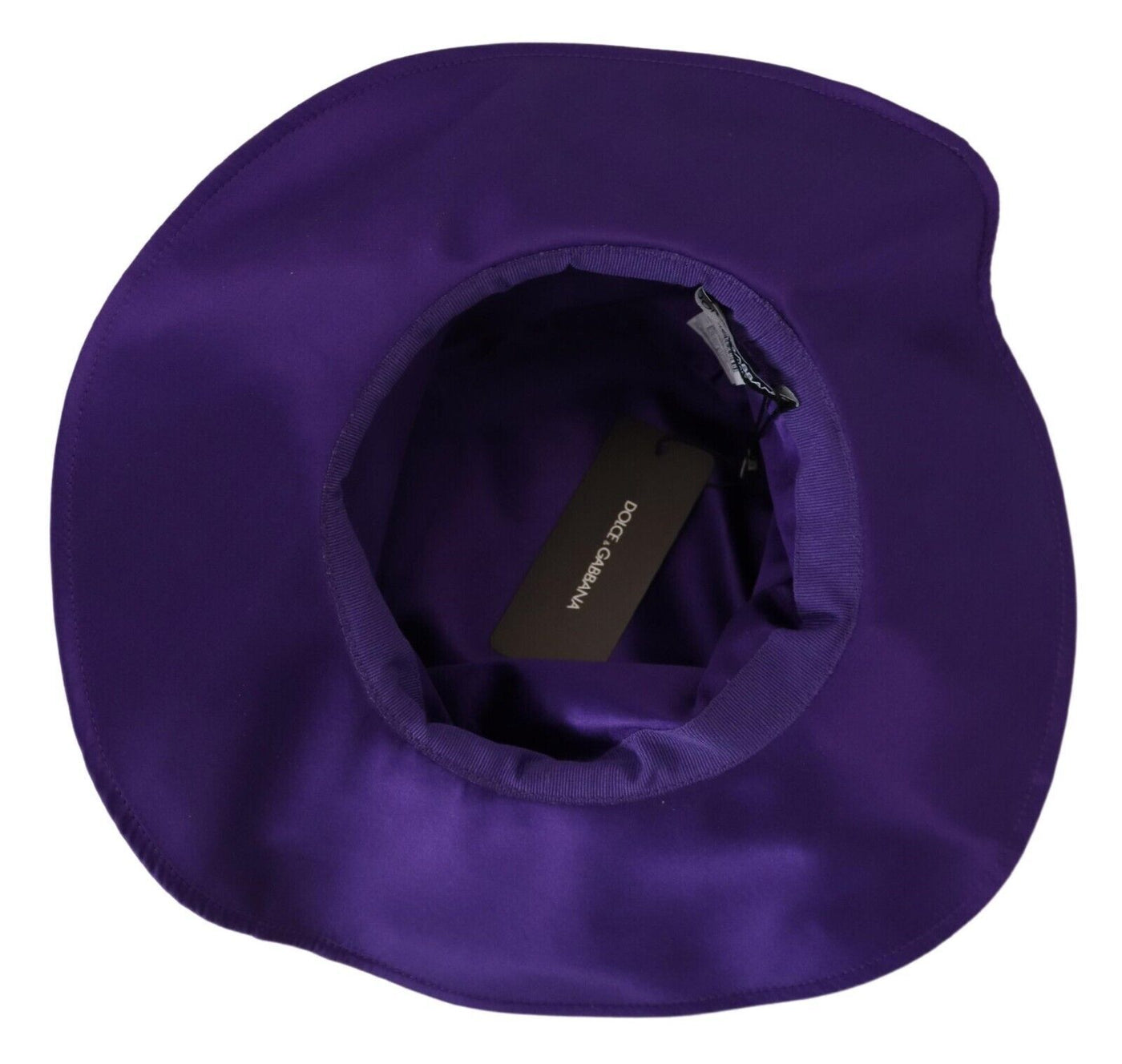 Dolce & Gabbana Lila Seiden-Stretch-Hut