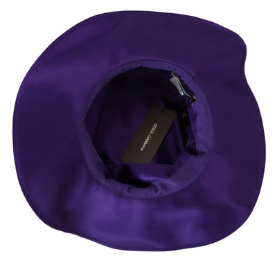 Dolce & Gabbana Lila Seiden-Stretch-Hut