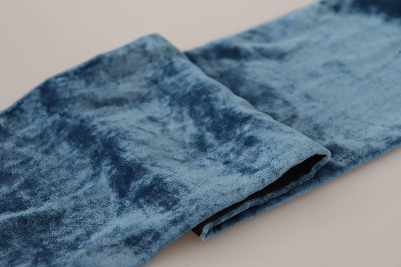 Dolce & Gabbana Blue Velvet Solid Halswärmer Herrenschal Schal
