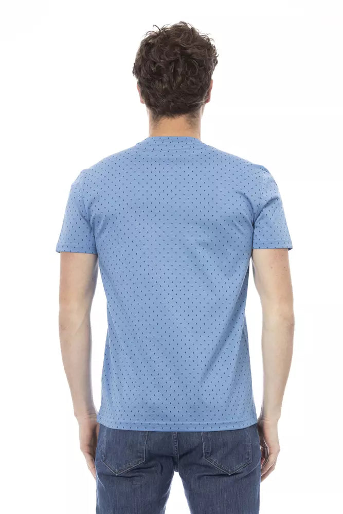 Baldinini Trend Hellblaues Baumwolle Herren T-Shirt
