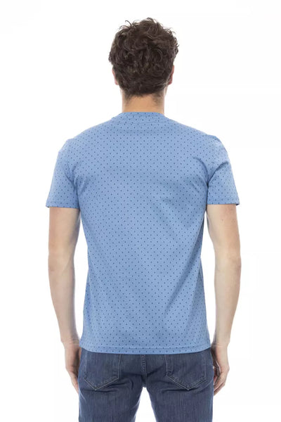 Baldinini Trend Hellblaues Baumwolle Herren T-Shirt
