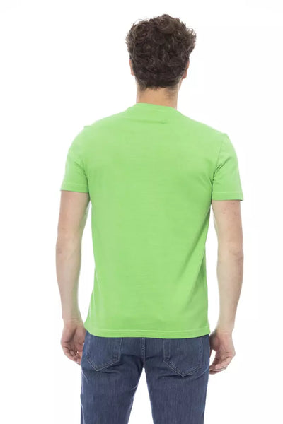 Baldinini Trend Grünes Baumwolle Männer T-Shirt