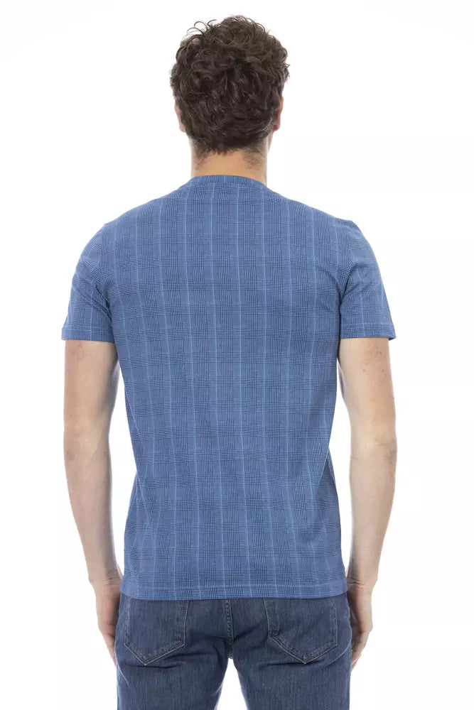 Baldinini Trend Hellblaues Baumwolle Herren T-Shirt