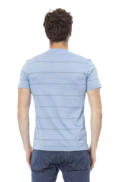 Baldinini Trend Hellblaues Baumwolle Herren T-Shirt