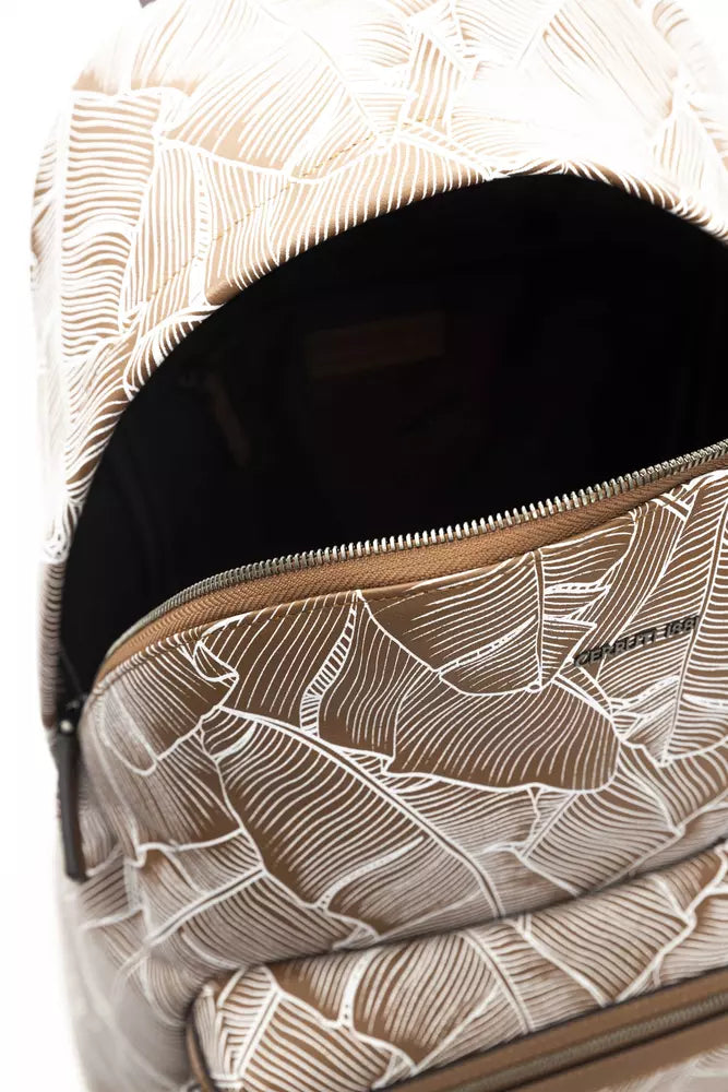 Cerruti 1881 Brauner Leder-Rucksack für Männer