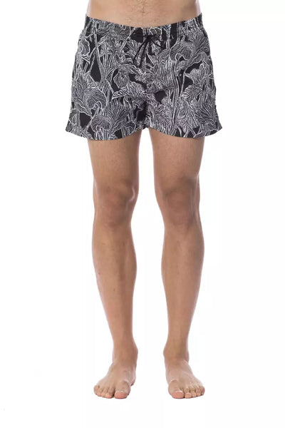 Roberto Cavalli Sport Schwarzer Polyester-Badeanzug für Männer