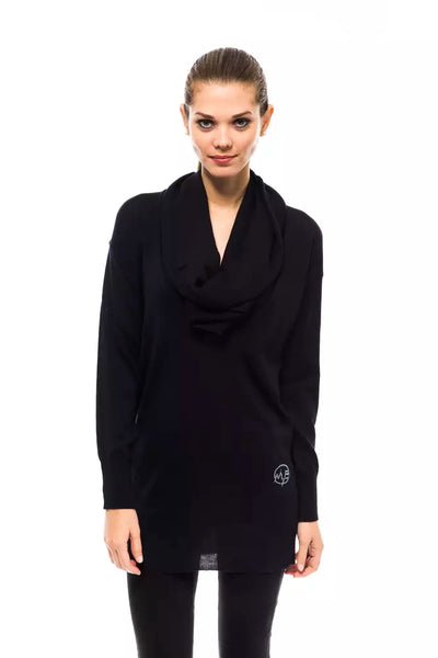 Montana Blu Blauer Pullover aus Wolle für Frauen