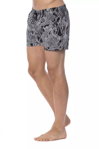 Roberto Cavalli Sport Schwarzer Polyester-Badeanzug für Männer