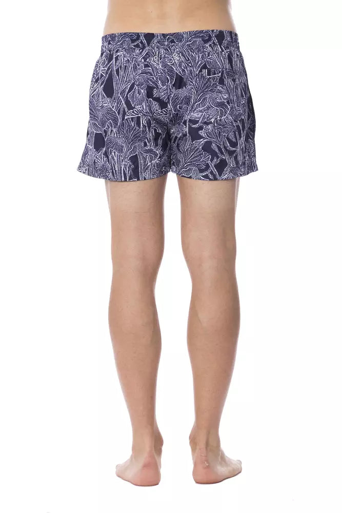 Roberto Cavalli Sport Blauer Polyester-Badeanzug für Männer