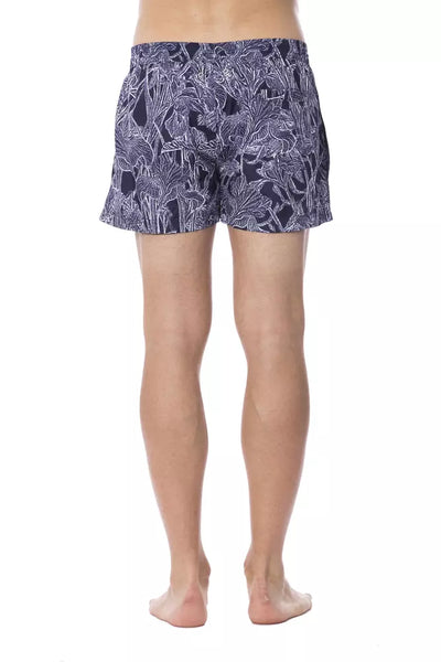 Roberto Cavalli Sport Blauer Polyester-Badeanzug für Männer