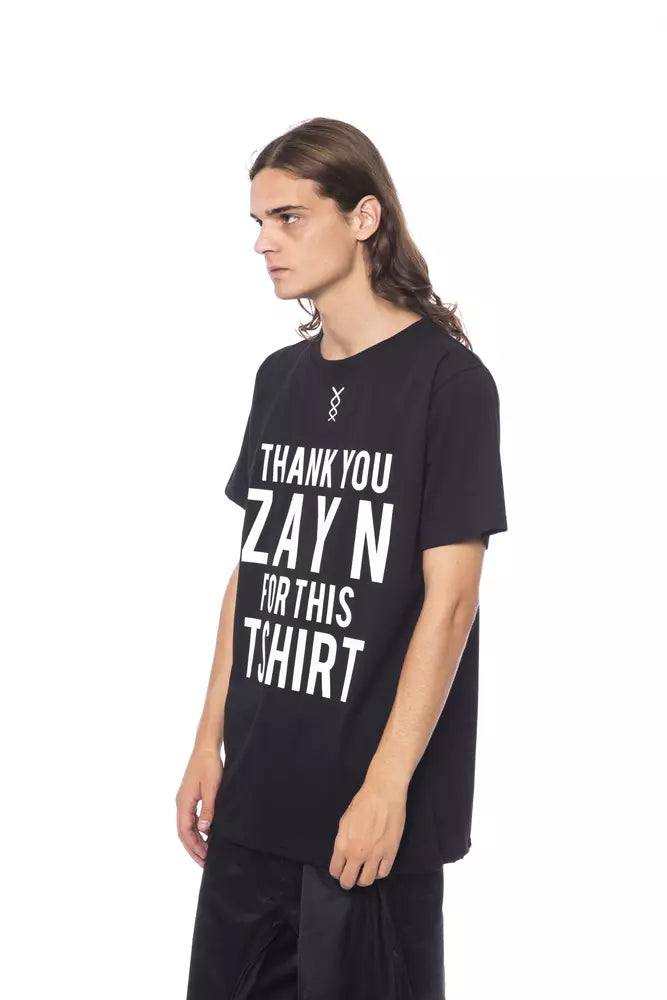 Nicolo Tonetto Schwarzes Baumwolle Männer T-Shirt