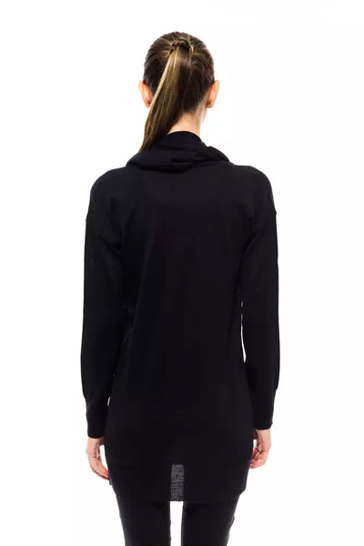 Montana Blu Blauer Pullover aus Wolle für Frauen