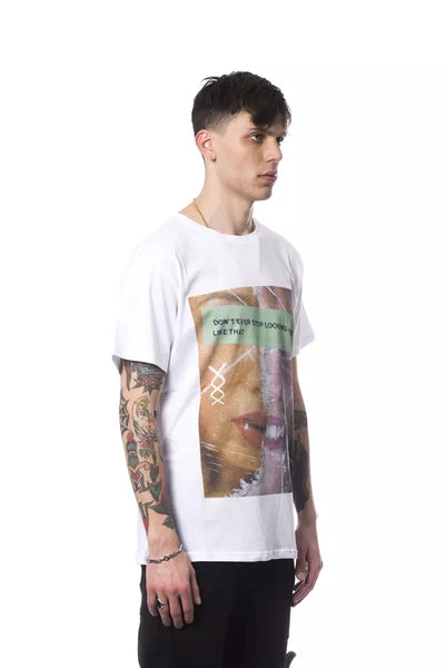 Nicolo Tonetto Weißes Baumwolle Männer T-Shirt