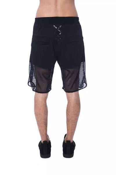 Nicolo Tonetto Schwarzes Polyester Männer kurz