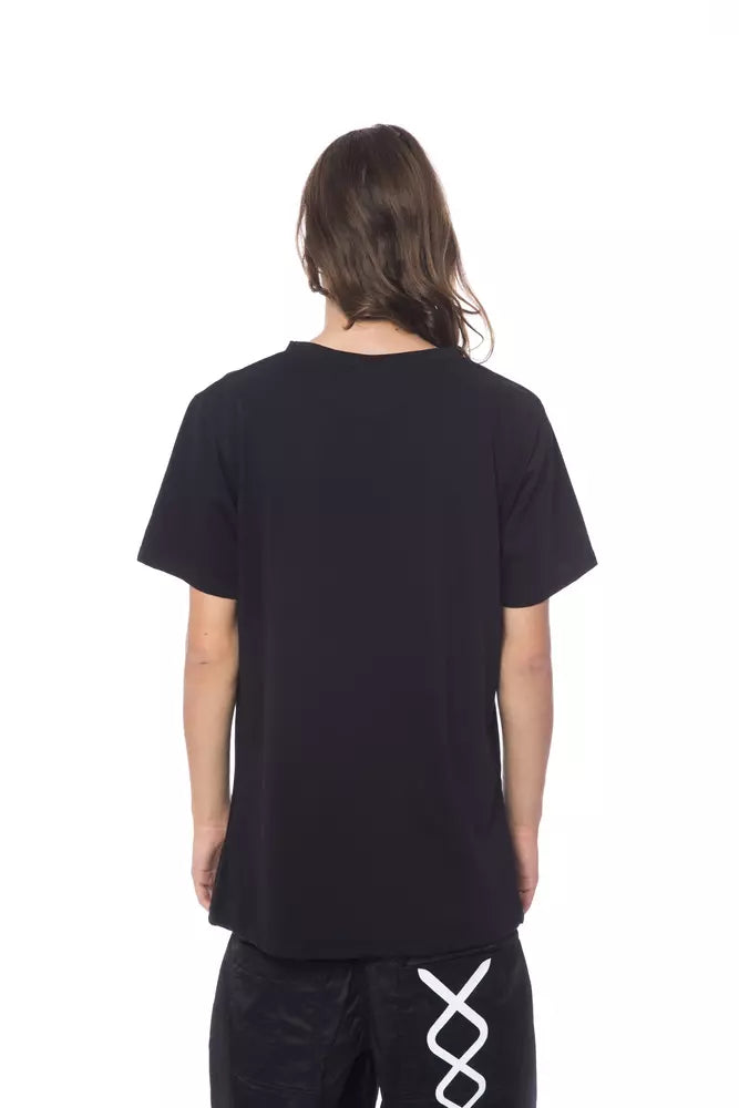Nicolo Tonetto Schwarzes Baumwolle Männer T-Shirt