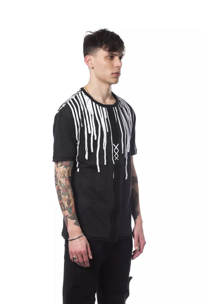 Nicolo Tonetto Schwarzes Baumwolle Männer T-Shirt