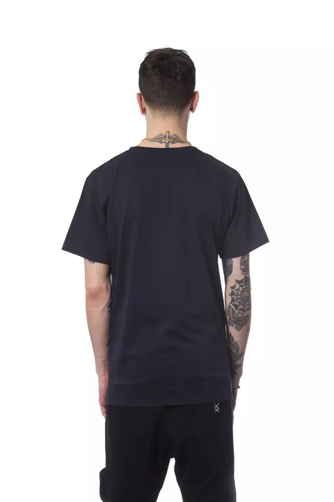 Nicolo Tonetto Blau Baumwolle Männer T-Shirt