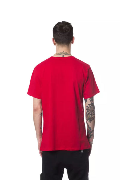Nicolo Tonetto Rotes Baumwolle Männer T-Shirt