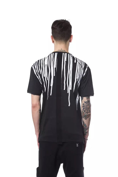 Nicolo Tonetto Schwarzes Baumwolle Männer T-Shirt