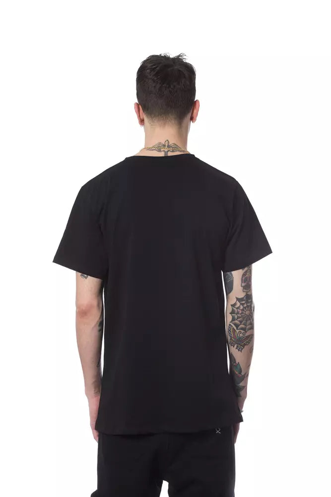Nicolo Tonetto Schwarzes Baumwolle Männer T-Shirt