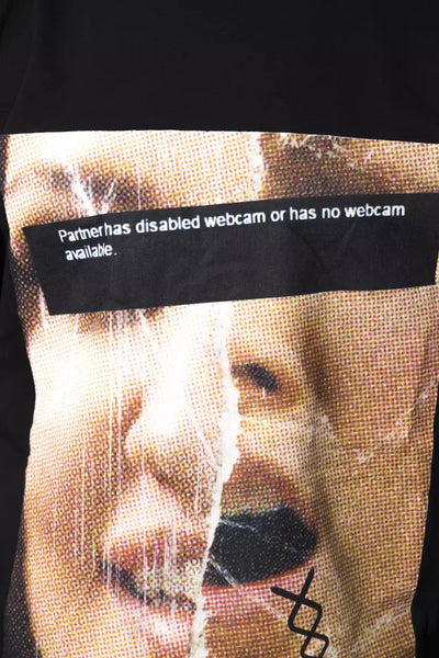 Nicolo Tonetto Schwarzes Baumwolle Männer T-Shirt