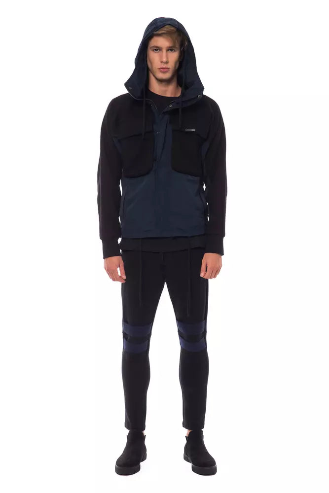 Nicolo Tonetto Schwarze Herrenjacke aus Wolle